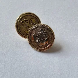 "Metall" knapp med ankare, 15 mm Erbjudandepris